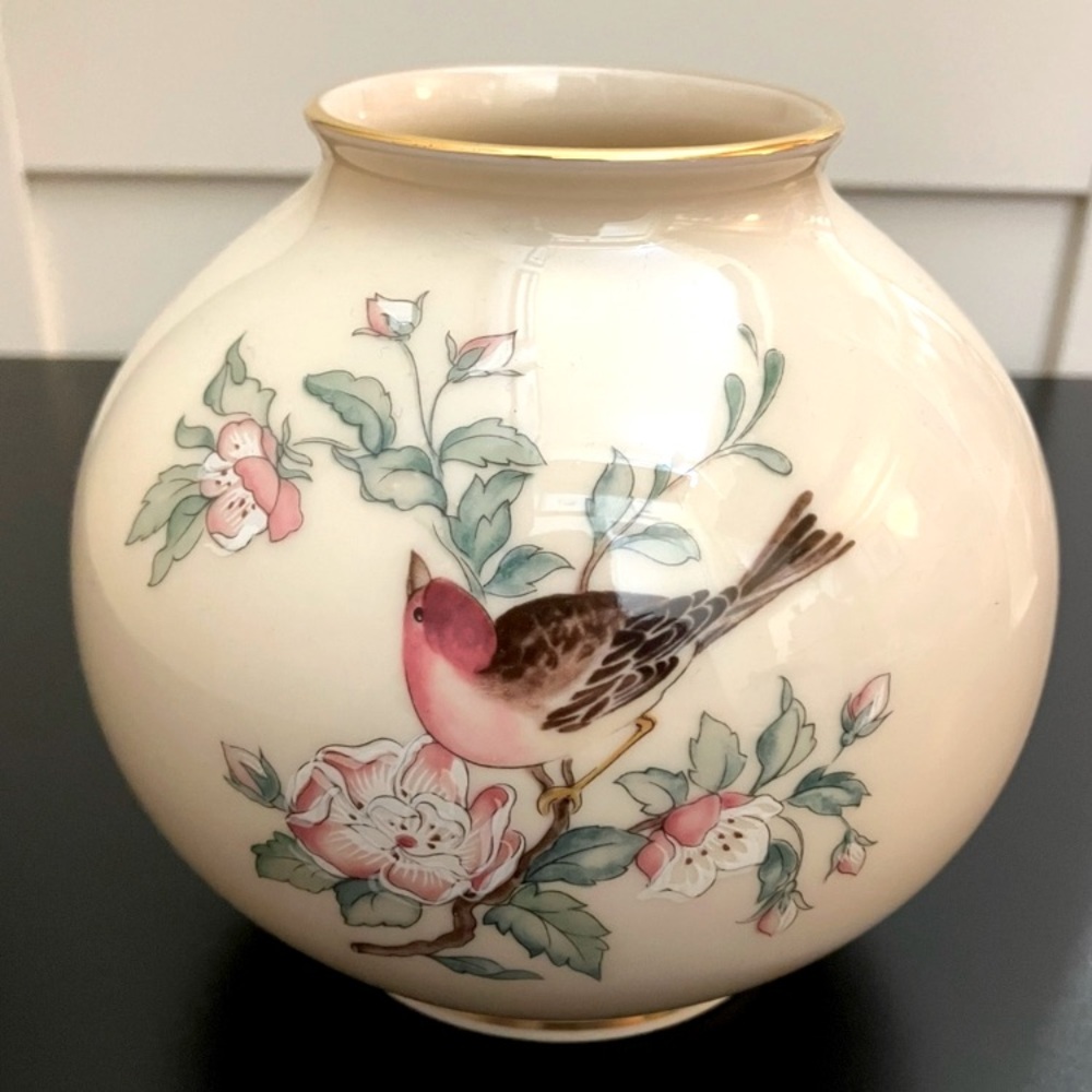 Vintage Lenox Serenade Globe Vase Small Bouquet